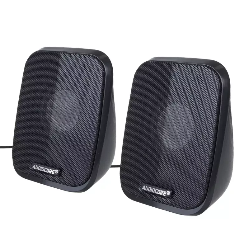 Kõlar Audiocore AC835 juhtmega 2.0 6 W USB must lauakõlarid