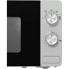 Solo mikrolaineahi Gorenje MO20E1S — 20 L, 800 W, pöördnupp, 270 mm pöördalus, roostevaba teras/must