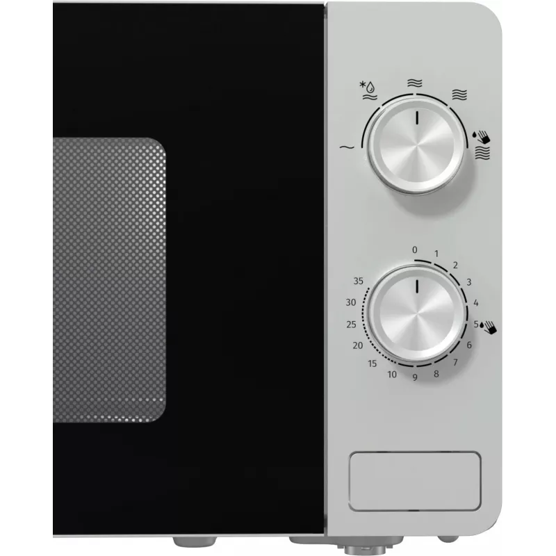 Solo mikrolaineahi Gorenje MO20E1S — 20 L, 800 W, pöördnupp, 270 mm pöördalus, roostevaba teras/must