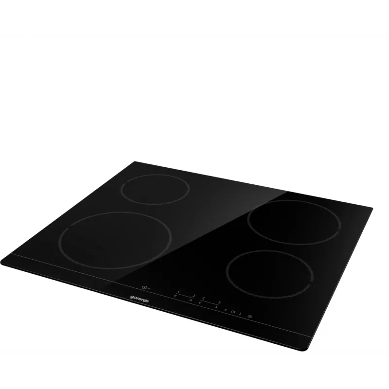 Sisseehitatud keraamiline pliit Gorenje ECT641BSC, 60 cm, 4 tsooni, puutetundlik juhtimine, must
