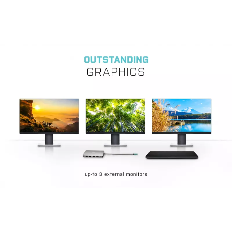i-tec Metal USB-C Nano 3x Display dokkimisjaam + Power Delivery 100 W