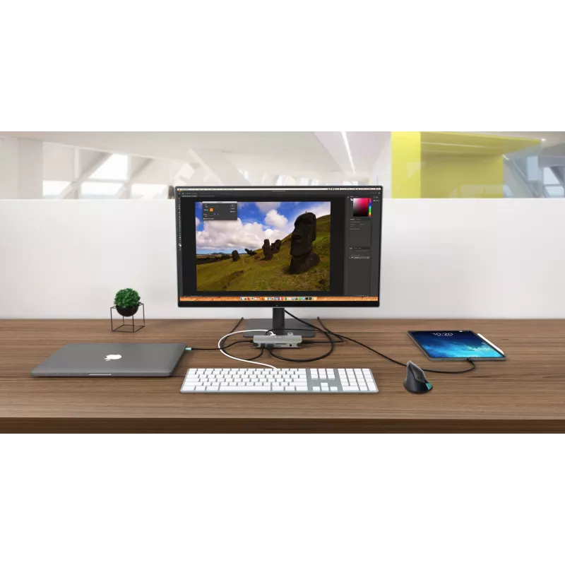 Dokkimisjaam i-tec Metal USB-C Travel Nano Dock HDMI/VGA LAN-iga ja toiteedastusega 100 W