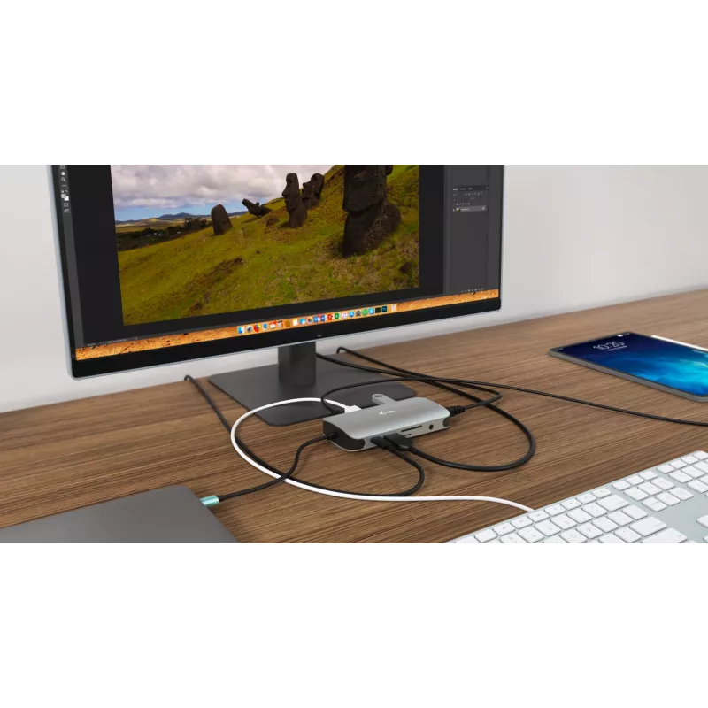 Dokkimisjaam i-tec Metal USB-C Travel Nano Dock HDMI/VGA LAN-iga ja toiteedastusega 100 W