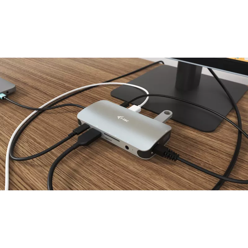 Dokkimisjaam i-tec Metal USB-C Travel Nano Dock HDMI/VGA LAN-iga ja toiteedastusega 100 W