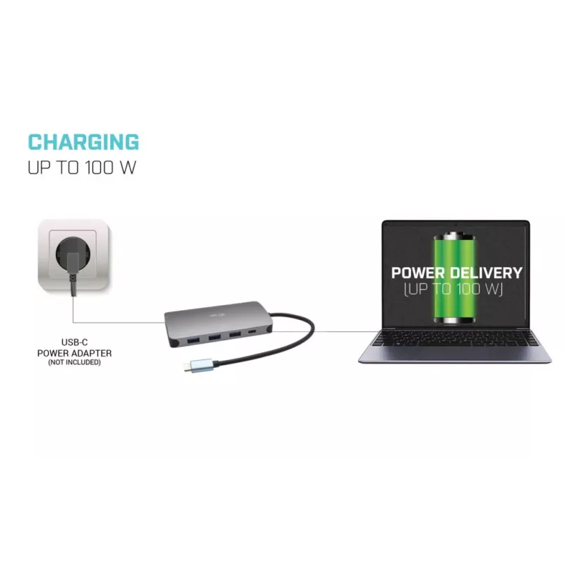Dokkimisjaam i-tec Metal USB-C Travel Nano Dock HDMI/VGA LAN-iga ja toiteedastusega 100 W