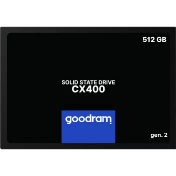2,5-tolline SATA III SSD GOODRAM SSDPR-CX400-512-G2 — 512 GB, 550/500 MB/s, 3D TLC