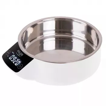 Elektrooniline köögikaal Adler AD 3166 – 5 kg maht, 1 g täpsus, roostevabast terasest kauss 0,9 l, LCD, taimer