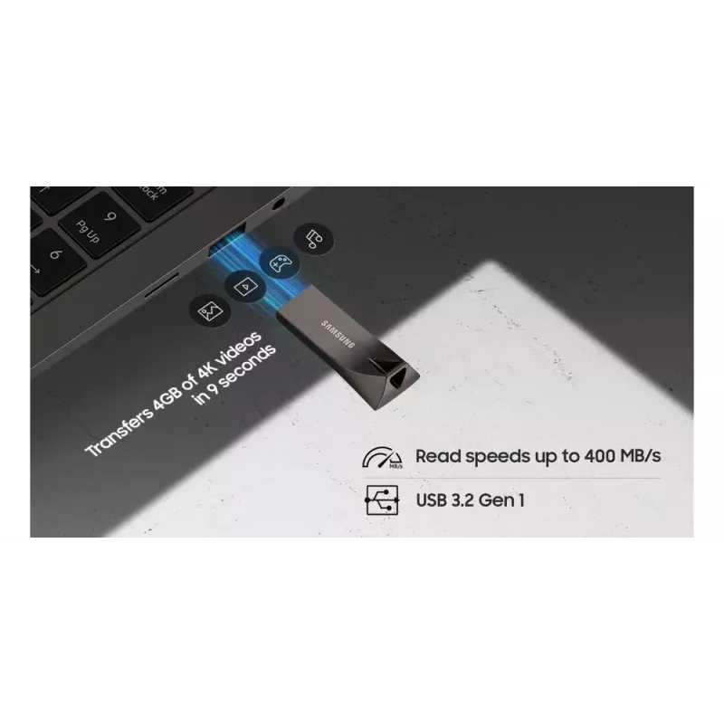 Samsung MUF-128BE USB-mälupulk 128 GB USB Type-A 3.2 Gen 1 (3.1 Gen 1) Hõbedane