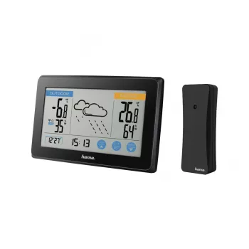 Hügromeeter Termomeeter Hama Touch Must LED Aku
