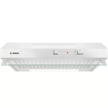 Seinale paigaldatav õhupuhasti Bosch Serie 2 DUL62FA21, 600 mm, valge, 3 kiirust, 250 m³/h, fliisfilter