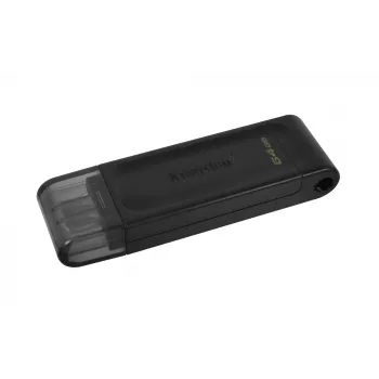 Kingston Technology DataTraveler 64GB USB-C 3.2 Gen 1 70, 64 GB, USB USB-C, 3.2 Gen 1 (3.1 Gen 1), Cap, 7 g, Must
