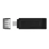 Kingston Technology DataTraveler 64GB USB-C 3.2 Gen 1 70, 64 GB, USB USB-C, 3.2 Gen 1 (3.1 Gen 1), Cap, 7 g, Must