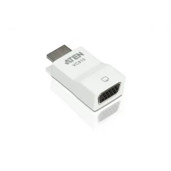 ATEN HDMI-VGA muundur, valge, plastik, 1920 x 1200 pikslit, 1080p, HDMI, VGA