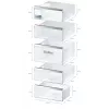 Sügavkülmik Bosch Serie 6 GSN54AWDV — 328 L neto, NoFrost, FastFreeze, LED-ekraan, Valge