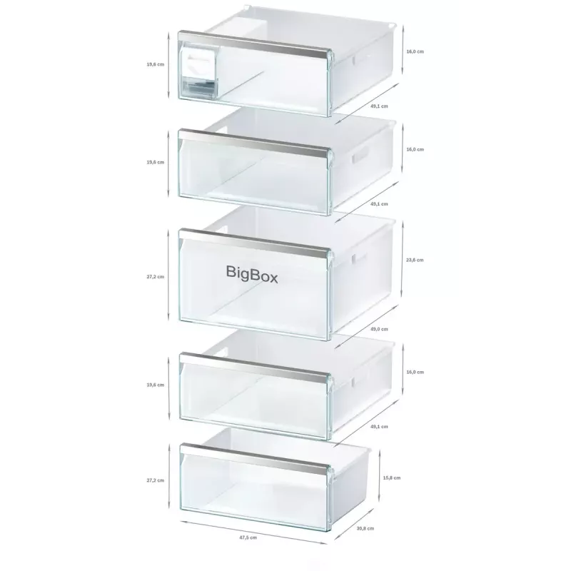 Sügavkülmik Bosch Serie 6 GSN54AWDV — 328 L neto, NoFrost, FastFreeze, LED-ekraan, Valge