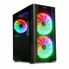 Arvutikorpus IBOX Chiron ZH68 Gaming, ATX Midi-Tower, EATX tugi, must, külgaken, valgustus