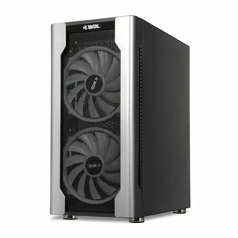 Arvutikorpus IBOX Chiron ZH68 Gaming, ATX Midi-Tower, EATX tugi, must, külgaken, valgustus