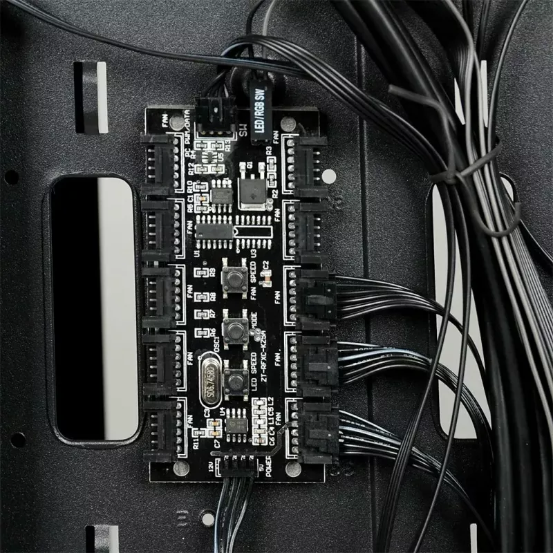 Arvutikorpus IBOX Chiron ZH68 Gaming, ATX Midi-Tower, EATX tugi, must, külgaken, valgustus