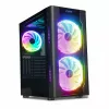 Arvutikorpus IBOX Chiron ZH68 Gaming, ATX Midi-Tower, EATX tugi, must, külgaken, valgustus