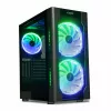 Arvutikorpus IBOX Chiron ZH68 Gaming, ATX Midi-Tower, EATX tugi, must, külgaken, valgustus