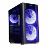 Arvutikorpus IBOX Chiron ZH68 Gaming, ATX Midi-Tower, EATX tugi, must, külgaken, valgustus