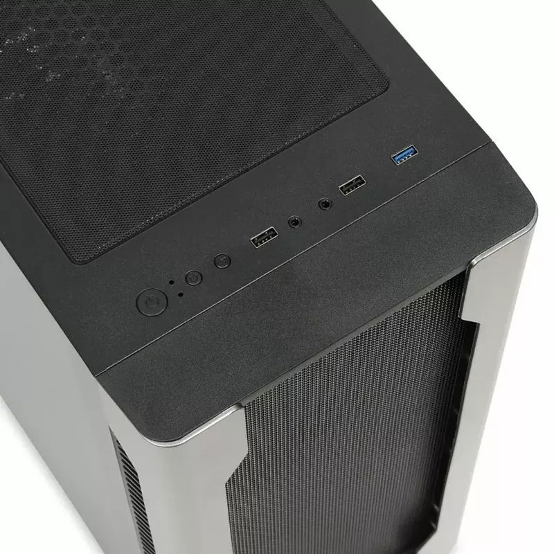 Arvutikorpus IBOX Chiron ZH68 Gaming, ATX Midi-Tower, EATX tugi, must, külgaken, valgustus