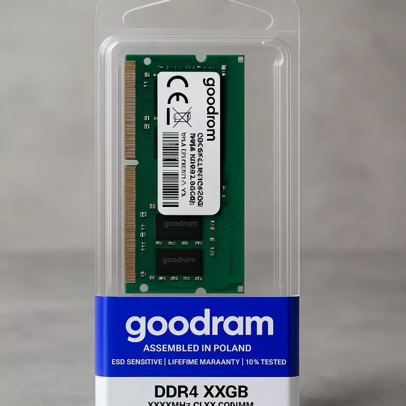 Sülearvuti DDR4 SO‑DIMM mälu GOODRAM 16GB 3200MHz 260‑nõela 1.2V CAS22 puhverdamata