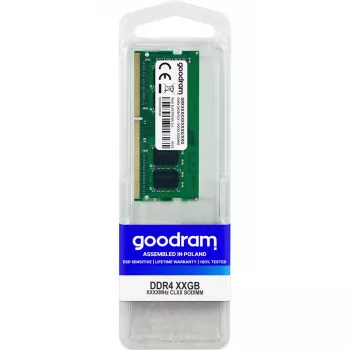 Sülearvuti DDR4 SO‑DIMM mälu GOODRAM 16GB 3200MHz 260‑nõela 1.2V CAS22 puhverdamata