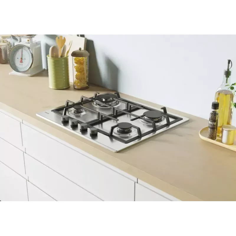 Candy Idea CHG6BR4WX roostevabast terasest sisseehitatav gaasipliit 60 cm 4 tsooni