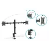 DIGITUS Univer.dual Monitor Clamp Mount 17-32in 2x 8kg (max.) Must