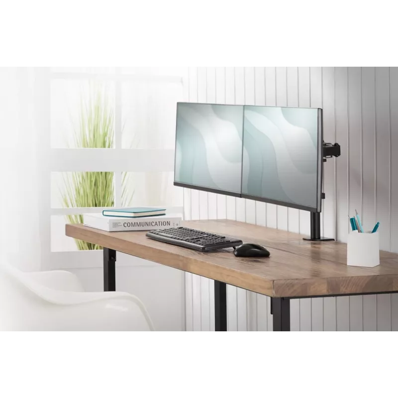 DIGITUS Univer.dual Monitor Clamp Mount 17-32in 2x 8kg (max.) Must