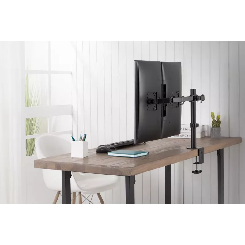 DIGITUS Univer.dual Monitor Clamp Mount 17-32in 2x 8kg (max.) Must