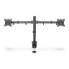 DIGITUS Univer.dual Monitor Clamp Mount 17-32in 2x 8kg (max.) Must