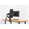 DIGITUS Universal Dual Monitor Mount Gas Spring Clamp 17-32in 2x 9kg