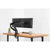 DIGITUS Universal Dual Monitor Mount Gas Spring Clamp 17-32in 2x 9kg