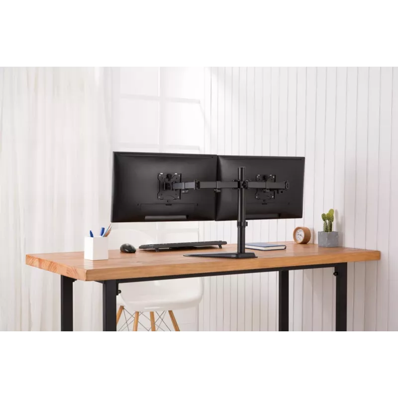 DIGITUS universaalne kahe monitori alus 17–32 tolli 2x 8 kg (maks) must