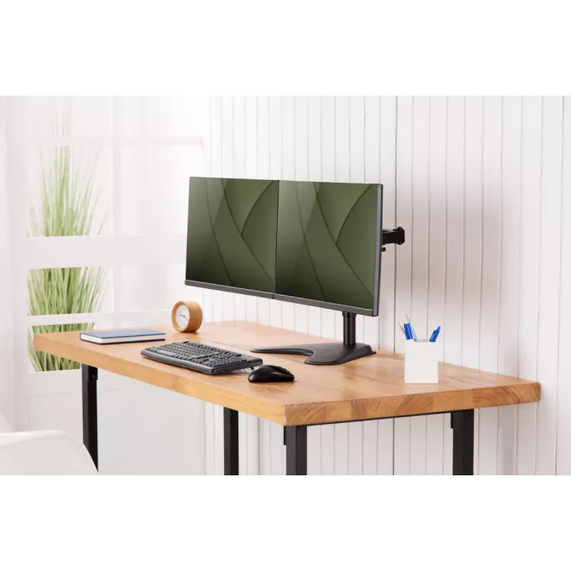 DIGITUS universaalne kahe monitori alus 17–32 tolli 2x 8 kg (maks) must