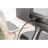 DIGITUS USB-C - HDMI adapter, 2m 4K/30Hz, must, metallkorpus