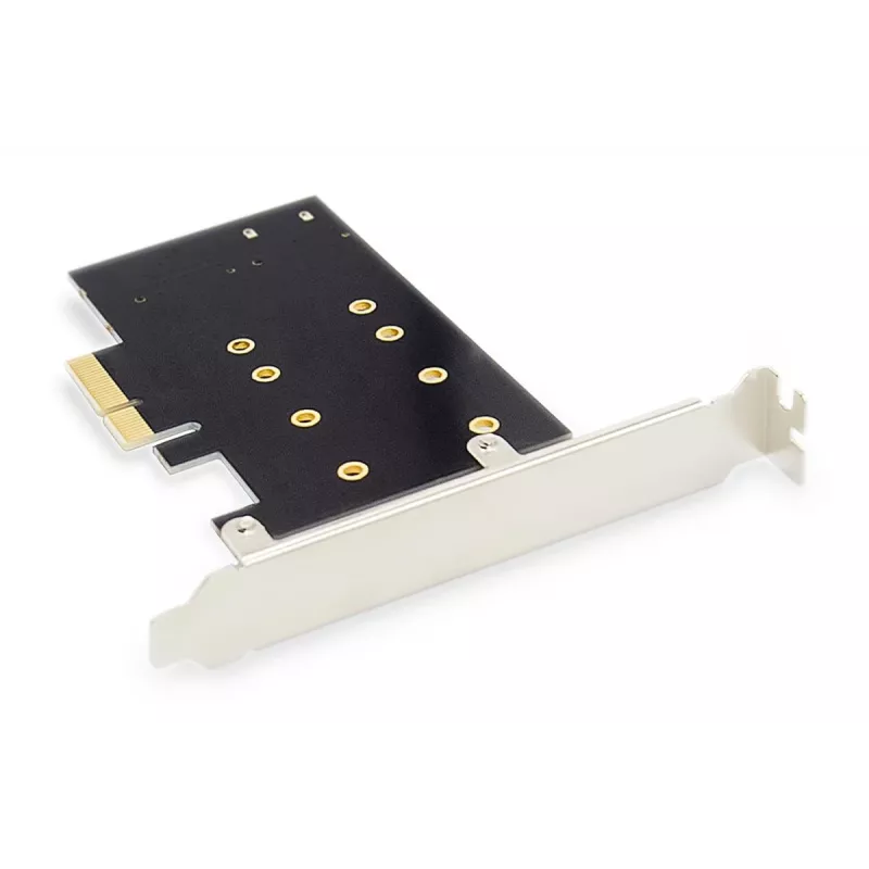 DIGITUS M.2 NGFF/NVMe SSD Pci-e lisakaart toetab B, M ja B+M võtit, suurused 80, 60, 42 ja 30 mm