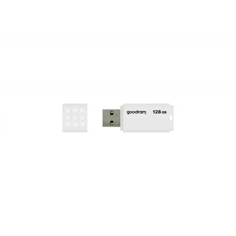 USB-mälupulk GOODRAM UME2 128 GB USB 2.0 Type-A, valge, 20 MB/s lugemine, 5 MB/s kirjutamine