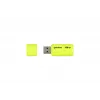 USB-mälupulk GOODRAM UME2 128 GB USB 2.0 Type-A, kollane, 21×51 mm