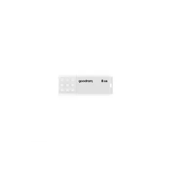 USB-mälupulk GOODRAM UME2 8 GB USB 2.0 Type-A, valge, 20 MB/s lugemiskiirus, 5 MB/s kirjutamiskiirus