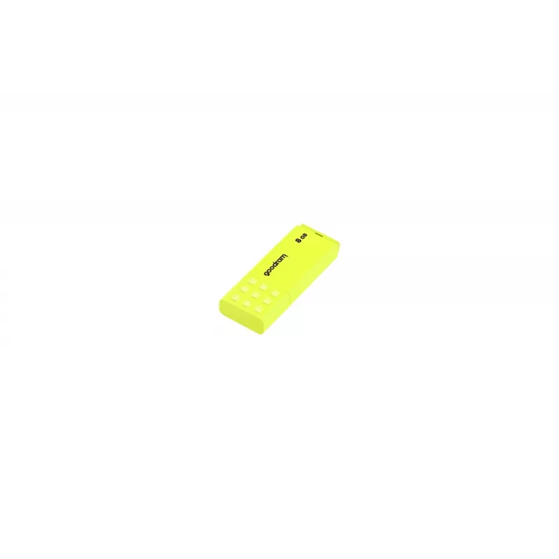 USB-mälupulk GOODRAM UME2 8 GB USB 2.0 Type-A, kollane, korgiga disain