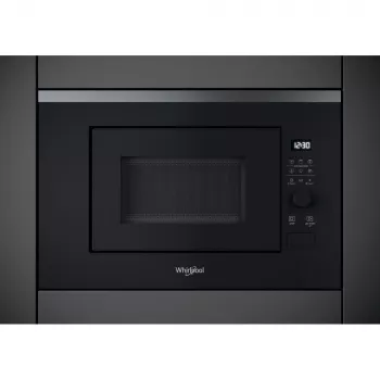 Sisseehitatud grillmikrolaineahi WHIRLPOOL WMF201G, 800 W, 20 L, roostevaba teras/must