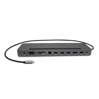 i-tec Metalli USB-C ergonoomiline 4K 3x ekraani dokkimisjaam + toiteedastus 85 W