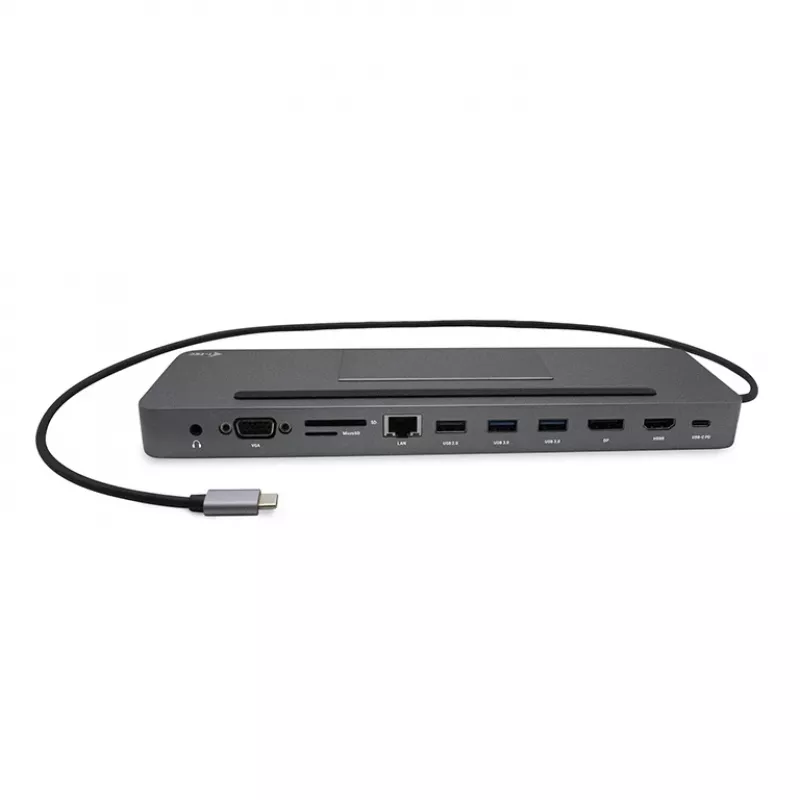 i-tec Metalli USB-C ergonoomiline 4K 3x ekraani dokkimisjaam + toiteedastus 85 W