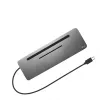 i-tec Metalli USB-C ergonoomiline 4K 3x ekraani dokkimisjaam + toiteedastus 85 W