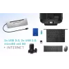 i-tec Metalli USB-C ergonoomiline 4K 3x ekraani dokkimisjaam + toiteedastus 85 W