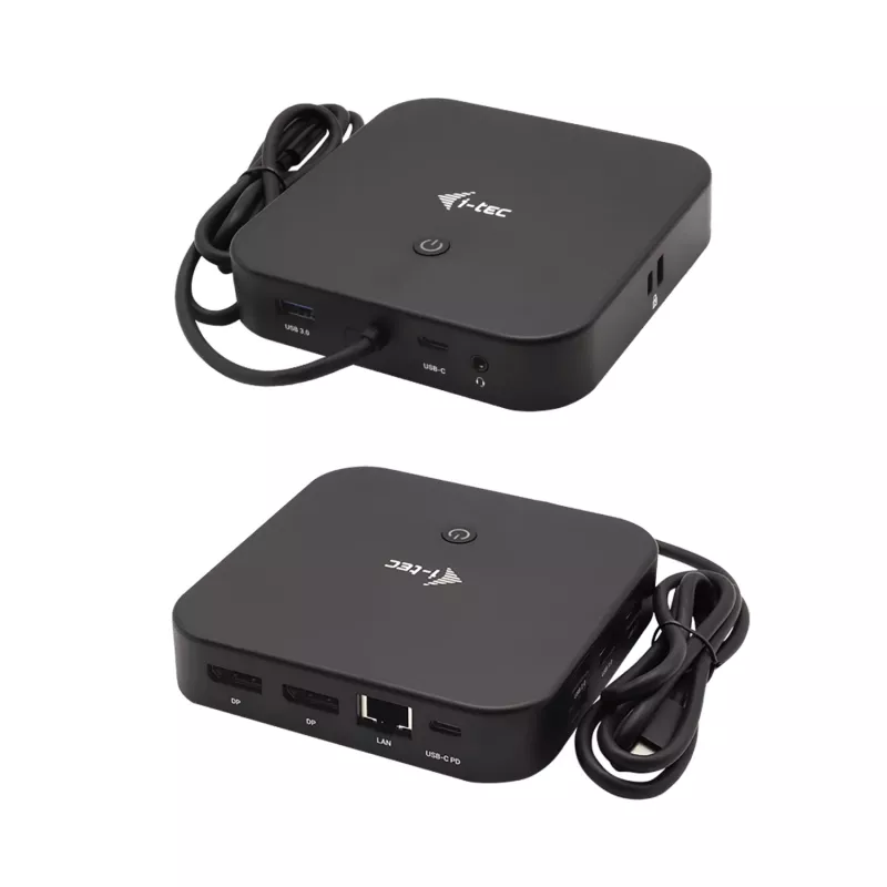 i-tec USB-C kahe kuvariga dokkimisjaam toiteedastusega 100 W
