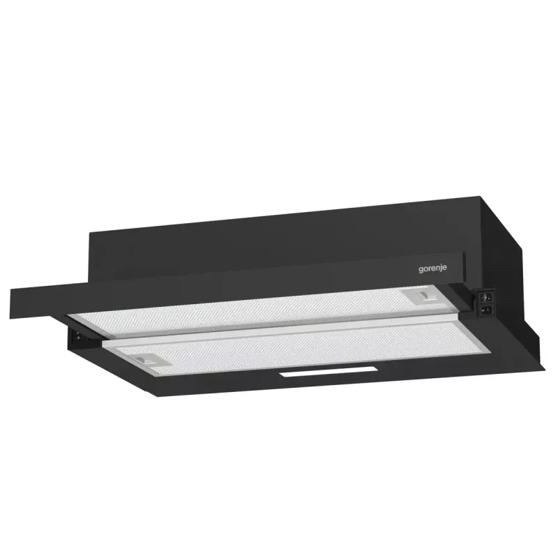 Gorenje TH60E3B õhupuhasti Poolsisseehitatav (väljatõmmatav) Must 350 m³/h